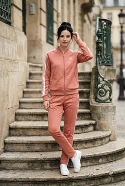 Adidas Originals Women's SST Superstar Track Jacket in Ash Pink/Rose